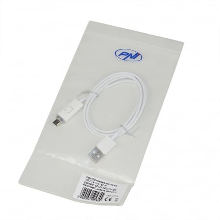 Incarcatoare si suporturi pentru telefoane - Cablu PNI incarcare sincronizare USB 2.0 la Micro USB 1m