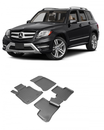 Mercedes - Set covorase cauciuc tip tavita MERCEDES-BENZ GLK (X204) (2008-2015) - 5 PCS