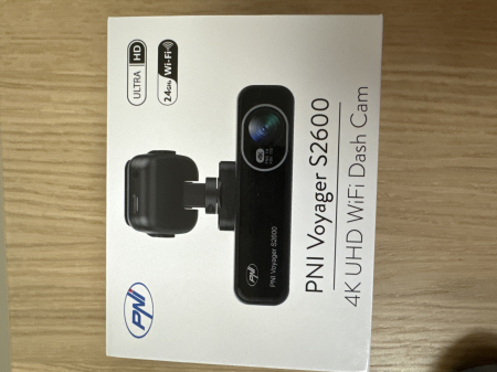 Camera auto DVR PNI Voyager S2600 WiFi, 4K Ultra HD, GPS, fara display, functie Monitorizare parcare, G-sensor, inregistrare video si audio, alimentare 12V/24V [14]