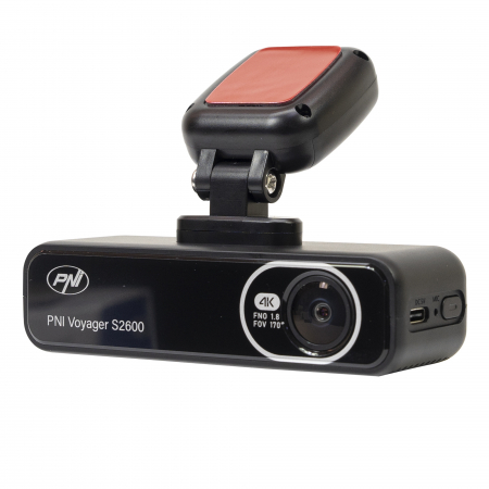 Camera auto DVR PNI Voyager S2600 WiFi, 4K Ultra HD, GPS, fara display, functie Monitorizare parcare, G-sensor, inregistrare video si audio, alimentare 12V/24V [5]