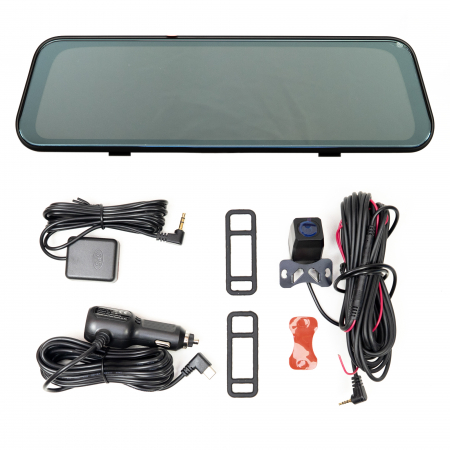 Camera auto DVR PNI Voyager S2800 UHD 4K 170° incorporata in oglinda retrovizoare, 9.66 inch, touchscreen IPS, monitorizare parcare, G-Sensor, slot card micro SD, USB-C, functie GPS, Wi-Fi, control di [8]