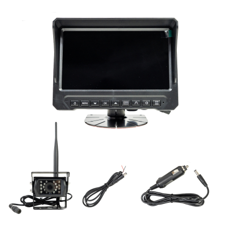 Camera de mers inapoi si monitor LCD wireless PNI TRK501 cu functie DVR, slot card micro SD, LED-uri IR, pentru camion [7]