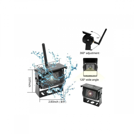 Camera marsarier wireless 12V-24V / monitor 7 inch [5]