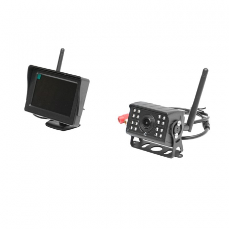 Camere auto - Camera marsarier wireless cu vedere nocturna display 12V DISBE01