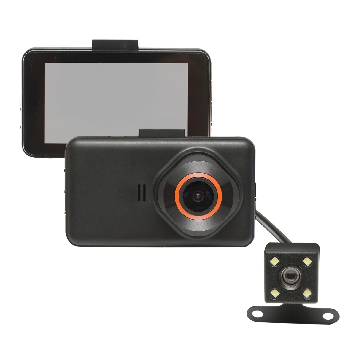 Camera video auto duala fata/spate FHD cu display 3 inch LCD [1]