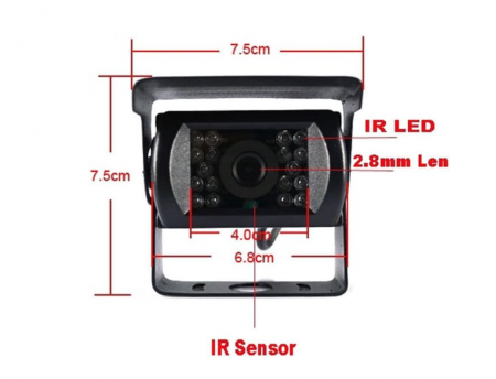 Camere Video Auto Marsarier cu ecran de 7 inch, suport și telecomandă, 18 LED-uri IR, calitate HD, 12-24V [5]