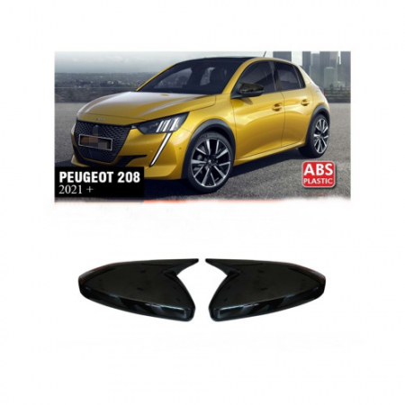 Capace Oglinzi auto - Set Capace oglinzi tip BATMAN compatibile Peugeot 208 (2021-2024)