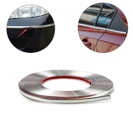 Rola ornament cu adeziv - Ornament nichel cu adeziv  Rola  4mm x 15m