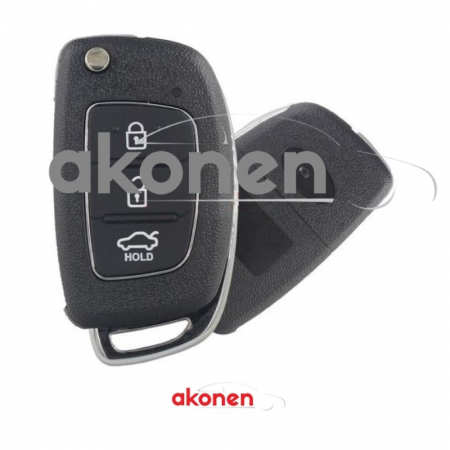 Accesorii pentru interior - Carcasa Cheie Contact Pentru Hyundai I20 / I30, 3 Butoane, Cu Cheie