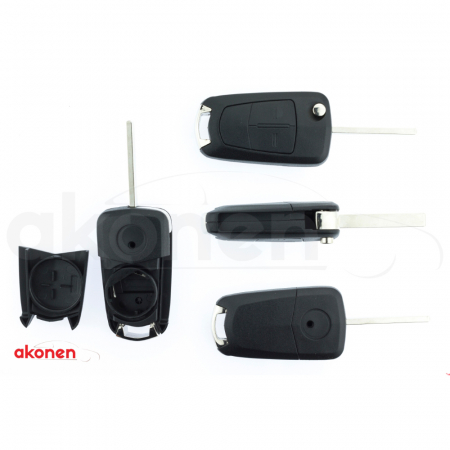 Carcase chei auto - Carcasa Cheie Contact Pentru Opel Vectra, 2 Butoane, Cu Cheie