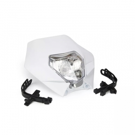 Carena si far fata pentru motociclete, alba, cu faza scurta si lunga – Model universal pentru ENDURO / Trail / Streetfighter [7]