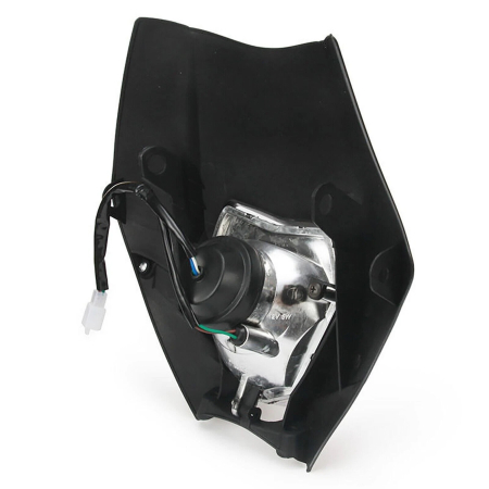 Carena si far fata pentru motociclete, negru, cu faza scurta si lunga - Model universal pentru ENDURO / Trail / Streetfighter [6]