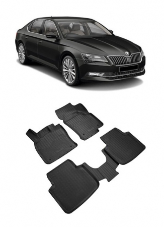 Skoda - Set covoase auto tip tavita  SKODA SUPERB III 3D (2015-2019)
