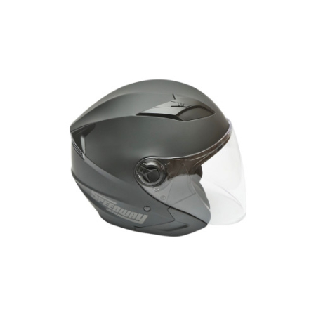 Casca moto tip jet neagra, model urban cu viziera transparenta si ochelari de soare, marimea L Cod: DISTM80 [3]