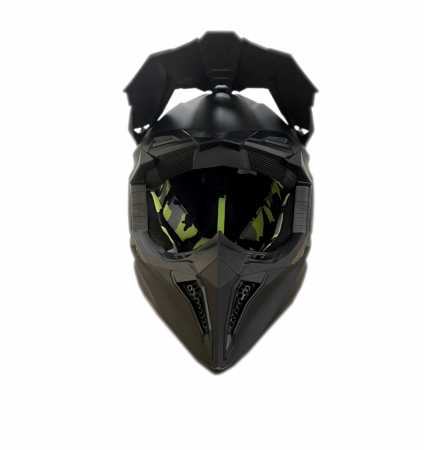 Casca pentru copii, pentru motocicleta, ATV, bicicleta – Enduro, Cross – marime XS (47–48 cm), Negru mat [1]