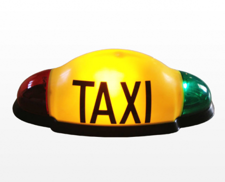 Accesorii electrice auto - Caseta firma TAXI LED omologata  RAR DL ( + ) Selirom / Carat Express / STN
