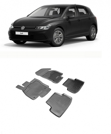 Volkswagen - Covorase auto cauciuc tip tavita VW Golf VIII (2019-2022)