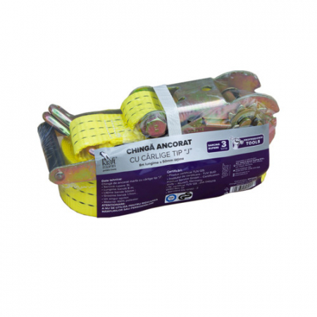 Alte accesorii - Chinga ancorat Kraftmann, sarcina maxima 3t, 8m lungime, un singur opritor