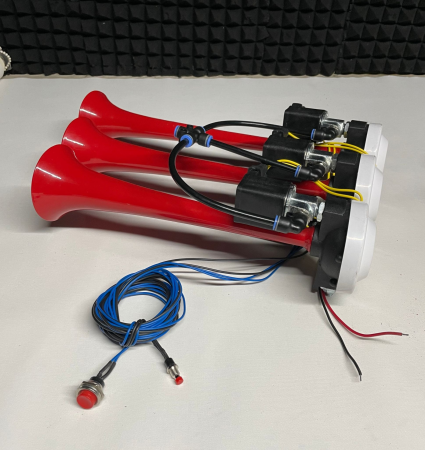 Claxon auto 3 tonuri 24V electric 125 dB [3]