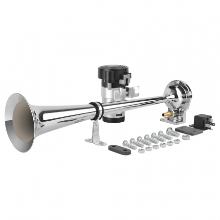 Claxon Camion Crom Cu 1 Goarna, Marine, 24V 1A Cu Compresor [2]