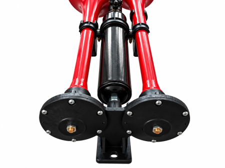 Claxon Pneumatic Dublu 24V Super Apollo Echo pentru Camion, TIR si Autobuz, 125 dB, 3-10 Bar [3]