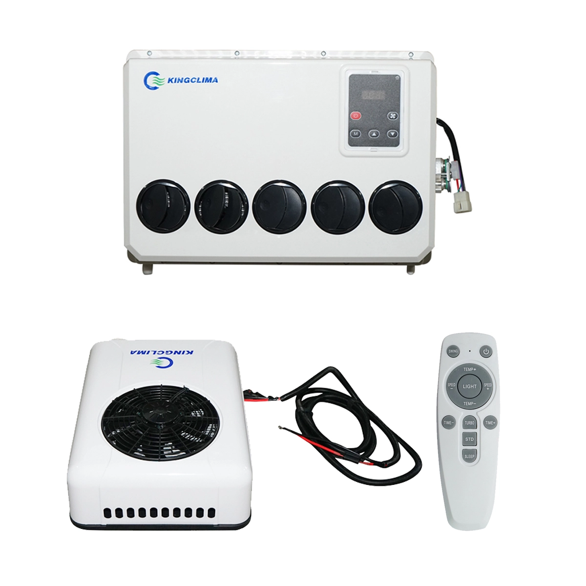 Clima stationara AC - Clima stationara utilaje industriale AC universala 12V, 2600W, 8900BTU cu telecomanda