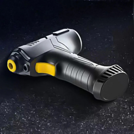 Compresor Auto Portabil, Display Digital, Fara Fir, 10 Bari, 150 Psi, Lampa De Lucru, Din PVC Negru [6]