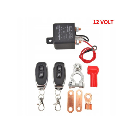 Noutati Real Auto - Comutator deconectare baterie auto cu telecomanda 12V 200A antifurt