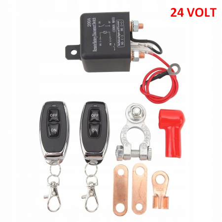 Noutati Real Auto - Comutator deconectare baterie cu telecomandă, securitate ridicată, 24V 200A, potrivit pentru mașini