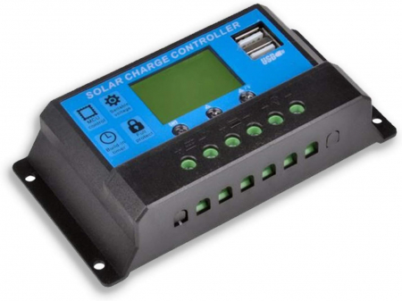 Controler Solar Inteligent de Încărcare PWM 20A cu Ecran LCD și Porturi USB - 12V / 24V pentru Sisteme Fotovoltaice [5]