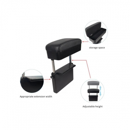 Accesorii pentru interior - Cotiera universala neagra