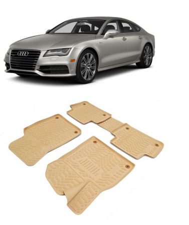 Audi - Covoare cauciuc stil tavita BEJ Audi A7 2011-2018
