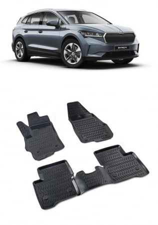 Skoda - Covoare cauciuc stil tavita Skoda ENYAQ (2020-2022)