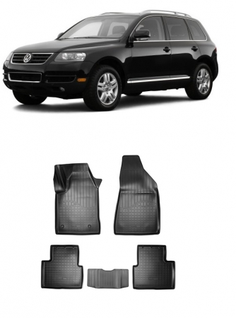 Volkswagen - Covoare cauciuc stil tavita VW Touareg I (2002-2010)