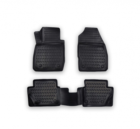 Covorase auto dedicate din cauciuc - Set Covorase cauciuc tavita compatibile Ford Fiesta 2008-2018