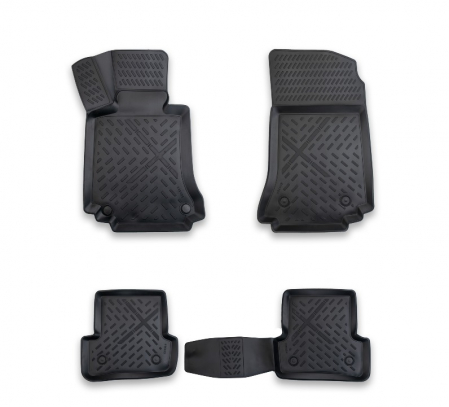 Mercedes - Set Covorase cauciuc tavita compatibile Mercedes Clasa C W204 (2007-2014)