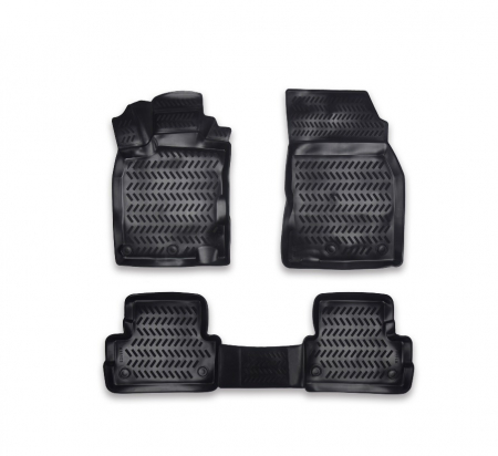 Covorase auto dedicate din cauciuc - Set Covoare cauciuc tavita compatibile Nissan Qashqai I (2007-2014 )