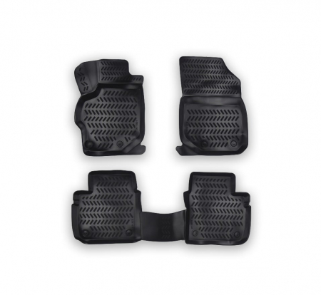 Covorase auto dedicate din cauciuc - Set  Covoare cauciuc tavita compatibile Peugeot 301 (2012-2020)