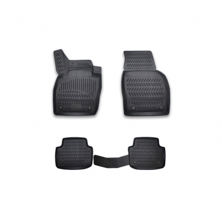 Accesorii pentru interior - Set Covorase cauciuc tavita compatibile Skoda Scala 2019-2024