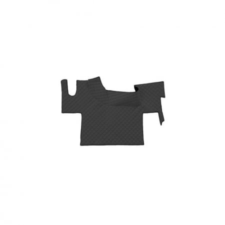 Renault - Covor auto imitatie piele dedicat Camion Renault T,podea plata,Cutie automata Negru/Rosu