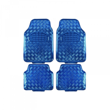 Universal - Covor auto interior aluminiu albastru