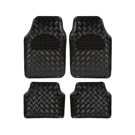 Universal - Covor auto interior aluminiu negru lucios Cod:SR-L002