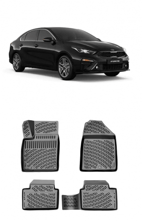 Kia - Covorase auto cauciuc tavita dedicate Kia FORTE  (2018-2022)