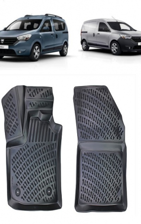 Dacia - Set Covorase Auto Cauciuc  Dacia Dokker (Fata) (2012-2019)