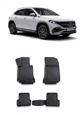 Covorase auto dedicate din cauciuc - Covorase  cauciuc stil tavita Mercedes EQA (2021-2023)