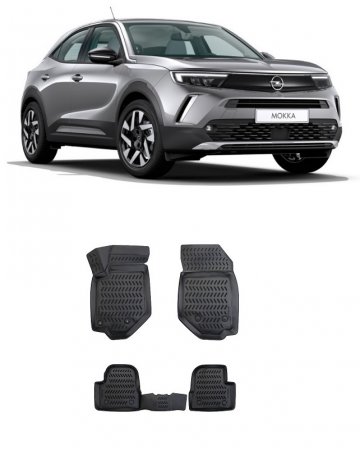 Opel - Covorase  cauciuc stil tavita Opel Mokka II (2021-2023)