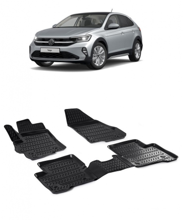 Accesorii pentru interior - Covorase  cauciuc stil tavita VW Taigo 2021-2023