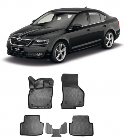 Skoda - Covorase cauciuc tip tavita Skoda Octavia IV (A8) (2020-2021)