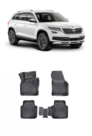 Skoda - Covorase din cauciuc pentru Skoda Kodiaq (2016-2023 )
