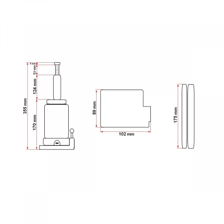 Cric hidraulic 4 tone 178 mm [7]
